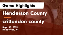 Henderson County  vs crittenden county  Game Highlights - Sept. 19, 2023