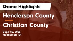 Henderson County  vs Christian County  Game Highlights - Sept. 25, 2023