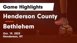 Henderson County  vs Bethlehem  Game Highlights - Oct. 19, 2023