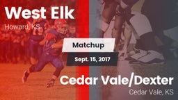 Matchup: West Elk vs. Cedar Vale/Dexter  2017