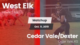 Matchup: West Elk vs. Cedar Vale/Dexter  2019