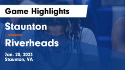 Staunton  vs Riverheads  Game Highlights - Jan. 20, 2023