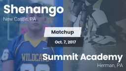 Matchup: Shenango vs. Summit Academy  2017