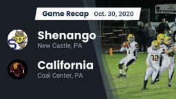 Recap: Shenango  vs. California  2020