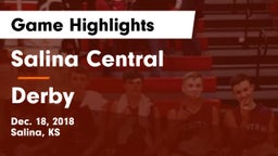 Salina Central  vs Derby  Game Highlights - Dec. 18, 2018