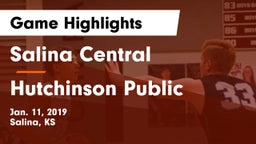 Salina Central  vs Hutchinson Public  Game Highlights - Jan. 11, 2019