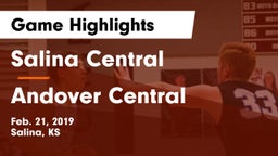 Salina Central  vs Andover Central  Game Highlights - Feb. 21, 2019