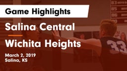 Salina Central  vs Wichita Heights  Game Highlights - March 2, 2019