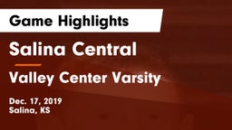 Salina Central  vs Valley Center Varsity Game Highlights - Dec. 17, 2019