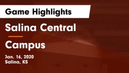 Salina Central  vs Campus Game Highlights - Jan. 16, 2020