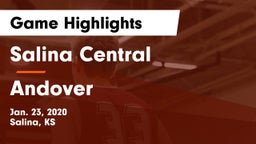 Salina Central  vs Andover  Game Highlights - Jan. 23, 2020