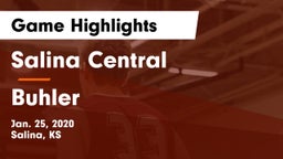 Salina Central  vs Buhler  Game Highlights - Jan. 25, 2020