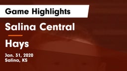 Salina Central  vs Hays  Game Highlights - Jan. 31, 2020