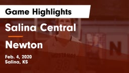Salina Central  vs Newton  Game Highlights - Feb. 4, 2020