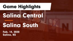 Salina Central  vs Salina South  Game Highlights - Feb. 14, 2020