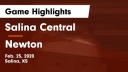 Salina Central  vs Newton  Game Highlights - Feb. 25, 2020