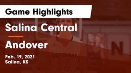 Salina Central  vs Andover  Game Highlights - Feb. 19, 2021