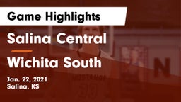 Salina Central  vs Wichita South  Game Highlights - Jan. 22, 2021