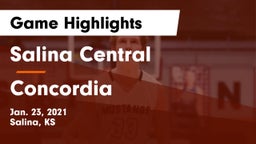 Salina Central  vs Concordia Game Highlights - Jan. 23, 2021