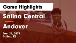 Salina Central  vs Andover  Game Highlights - Jan. 21, 2023