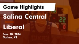 Salina Central  vs Liberal  Game Highlights - Jan. 20, 2024