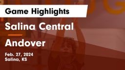 Salina Central  vs Andover  Game Highlights - Feb. 27, 2024