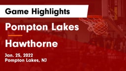 Pompton Lakes  vs Hawthorne  Game Highlights - Jan. 25, 2022