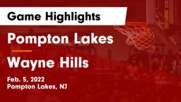 Pompton Lakes  vs Wayne Hills  Game Highlights - Feb. 5, 2022