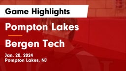 Pompton Lakes  vs Bergen Tech  Game Highlights - Jan. 20, 2024