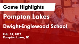 Pompton Lakes  vs Dwight-Englewood School Game Highlights - Feb. 24, 2022