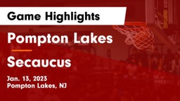 Pompton Lakes  vs Secaucus  Game Highlights - Jan. 13, 2023