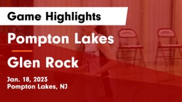 Pompton Lakes  vs Glen Rock  Game Highlights - Jan. 18, 2023