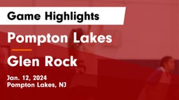 Pompton Lakes  vs Glen Rock  Game Highlights - Jan. 12, 2024
