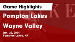 Pompton Lakes  vs Wayne Valley  Game Highlights - Jan. 20, 2024
