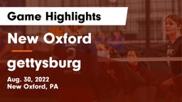 New Oxford  vs gettysburg  Game Highlights - Aug. 30, 2022