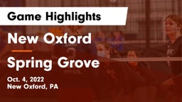 New Oxford  vs Spring Grove  Game Highlights - Oct. 4, 2022