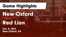 New Oxford  vs Red Lion  Game Highlights - Oct. 8, 2022