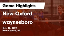 New Oxford  vs waynesboro Game Highlights - Oct. 10, 2022