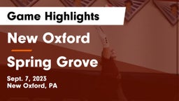 New Oxford  vs Spring Grove  Game Highlights - Sept. 7, 2023