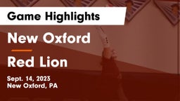 New Oxford  vs Red Lion  Game Highlights - Sept. 14, 2023