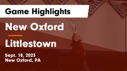 New Oxford  vs Littlestown  Game Highlights - Sept. 18, 2023
