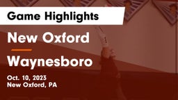 New Oxford  vs Waynesboro  Game Highlights - Oct. 10, 2023