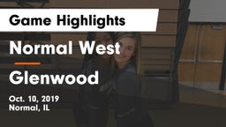 Normal West  vs Glenwood  Game Highlights - Oct. 10, 2019