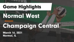 Normal West  vs Champaign Central  Game Highlights - March 16, 2021