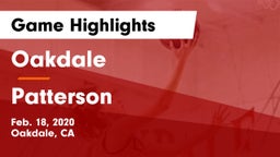 Oakdale  vs Patterson  Game Highlights - Feb. 18, 2020