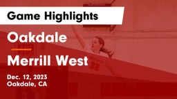 Oakdale  vs Merrill West  Game Highlights - Dec. 12, 2023