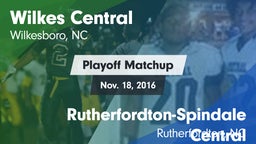 Matchup: Wilkes Central vs. Rutherfordton-Spindale Central  2016