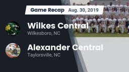 Recap: Wilkes Central  vs. Alexander Central  2019