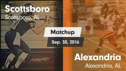 Matchup: Scottsboro vs. Alexandria  2016