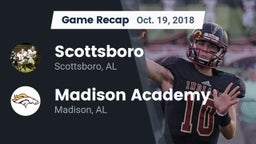 Recap: Scottsboro  vs. Madison Academy  2018